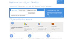 Desktop Screenshot of cegkivonat.com