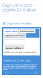 Mobile Screenshot of cegkivonat.com